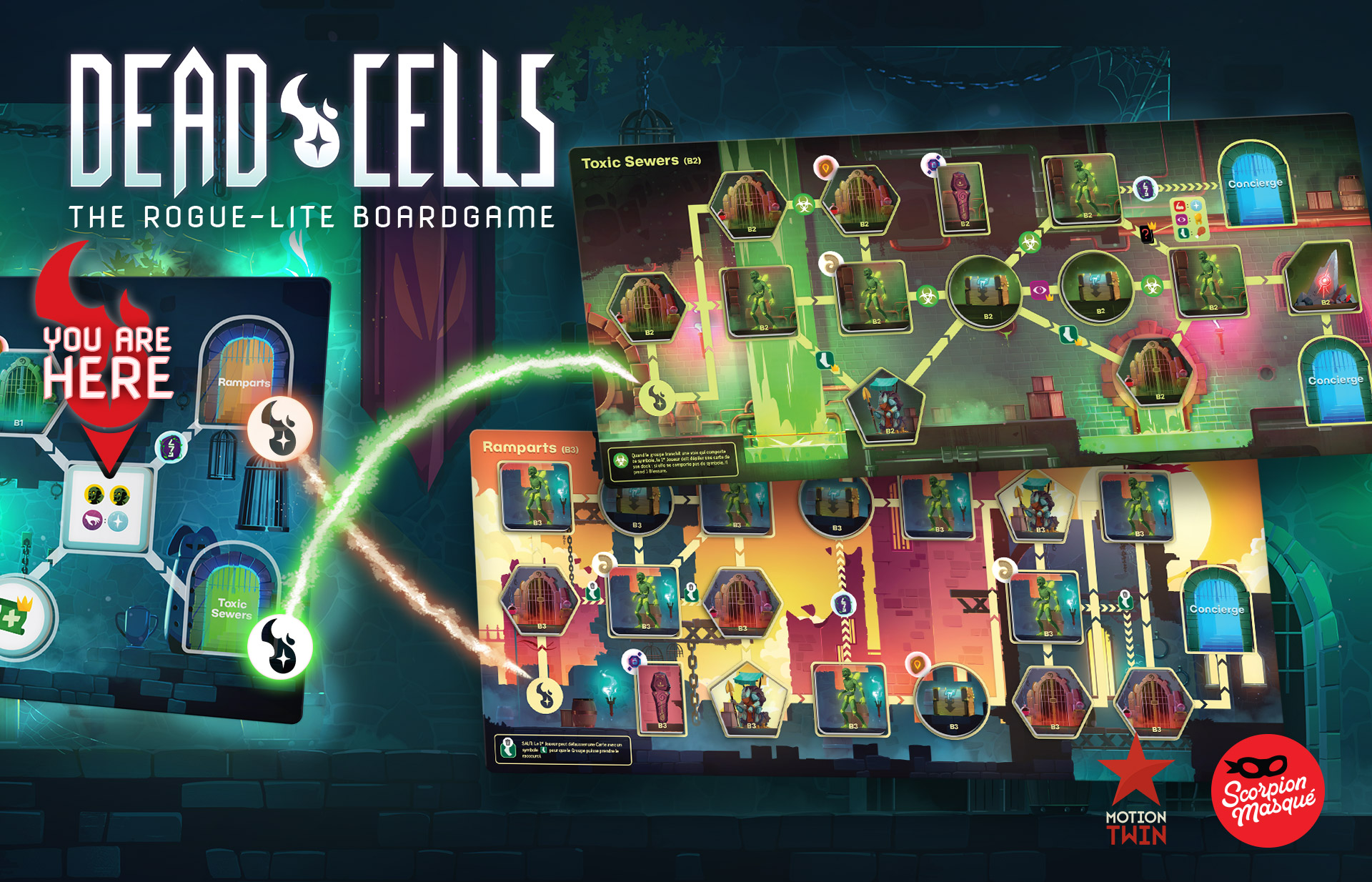Dead Cells the board game. Introduction to the first biomes ...