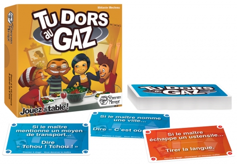 Jeu Tu dors au gaz - Boîte et matériel